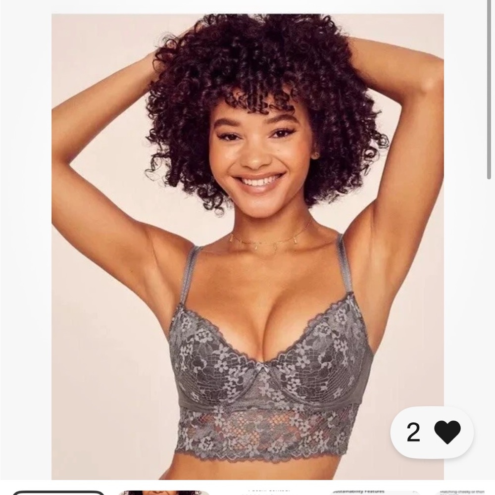 adore me bra Pacchi Contour 32 DD Grey Excellent Condition